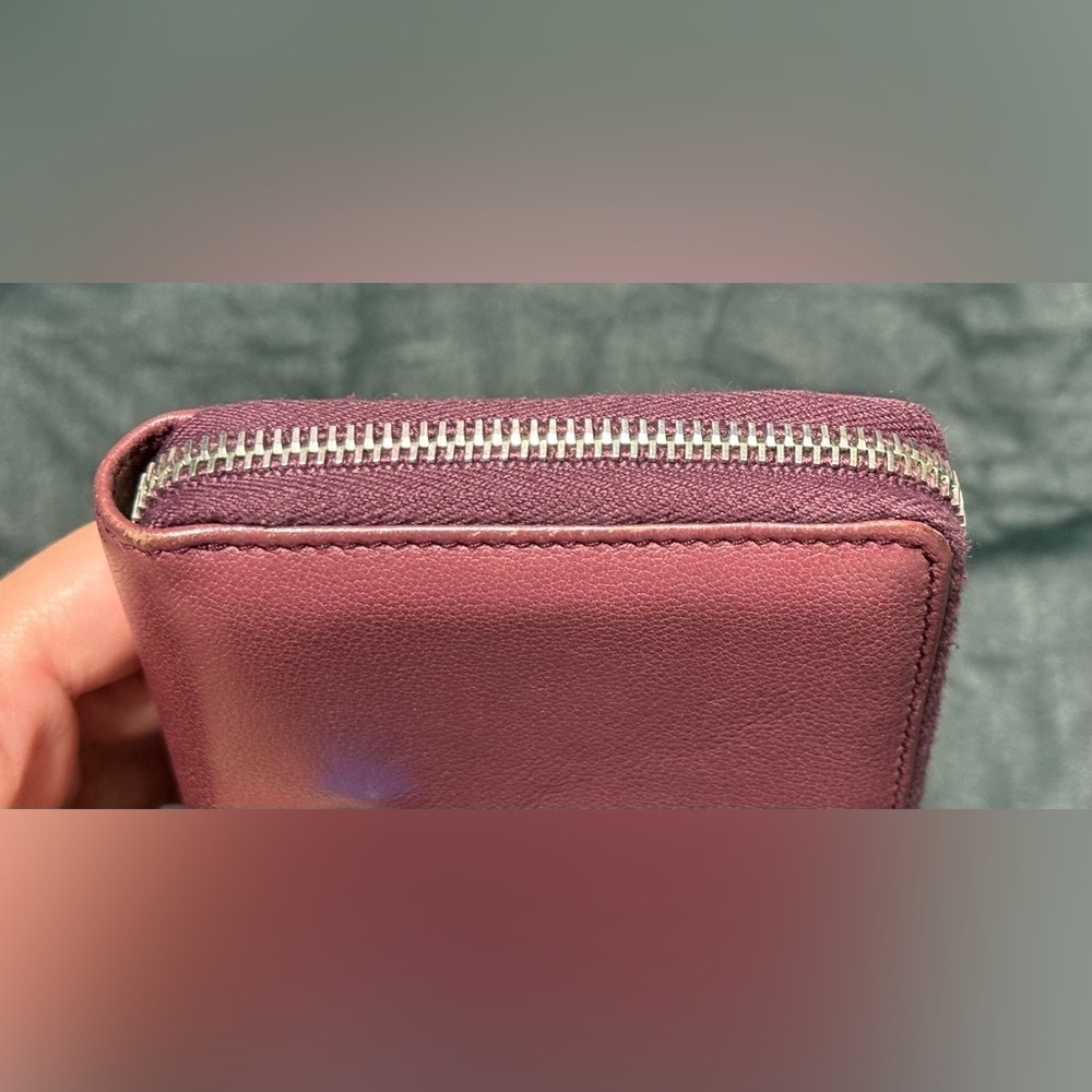 YSL pink Cassandra studded zip around wallet - Picture 10 of 16